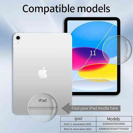 Чехол клавиатура для iPad A16 2025/iPad 10-го поколения (2022) A2696 / A2757 / A2777 Днепр