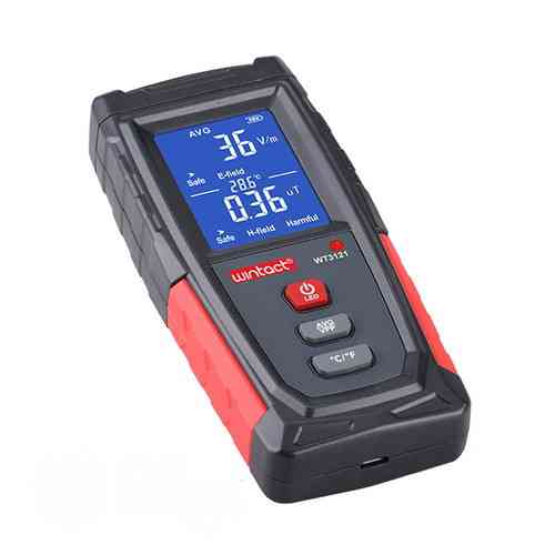 Детектор електромагнітного випромінювання (магнітометр) (1-1999В/м, 0,01-99, 9μt) WINTACT WT3121 Одеса