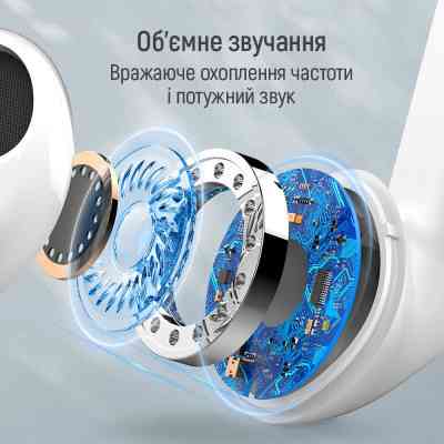 Наушники ColorWay Slim TWS-2 Earbuds White (CW-TWS2WT) Винница