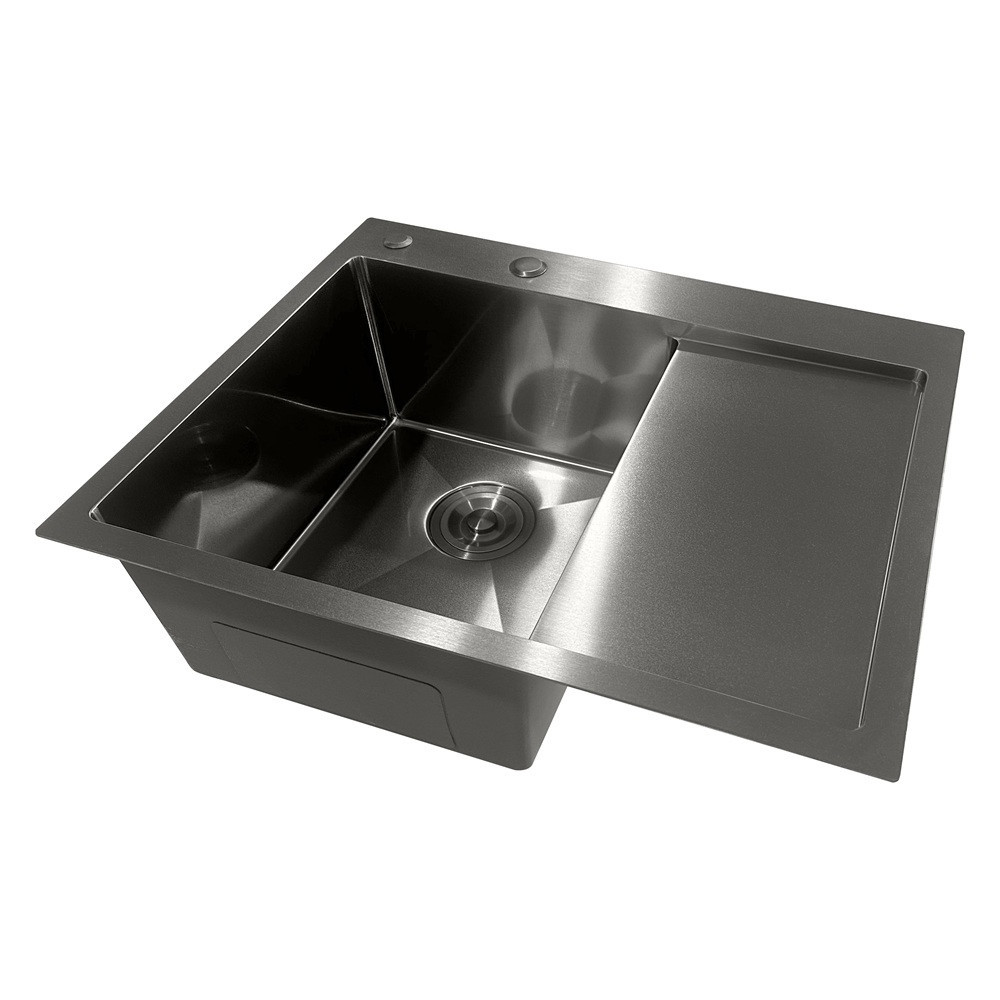 Мийка з нержавіючої сталі Mixxus MH6350L Nano-Black графіт 3.0/0.8 Харків - фото 2