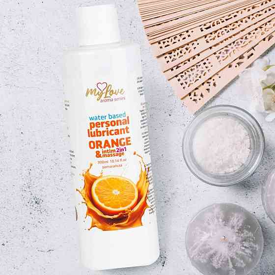 2в1 лубрикант та масажний гель - MyLove Aroma Series Intim&Massage Orange, 300 мл Sex Aura Київ