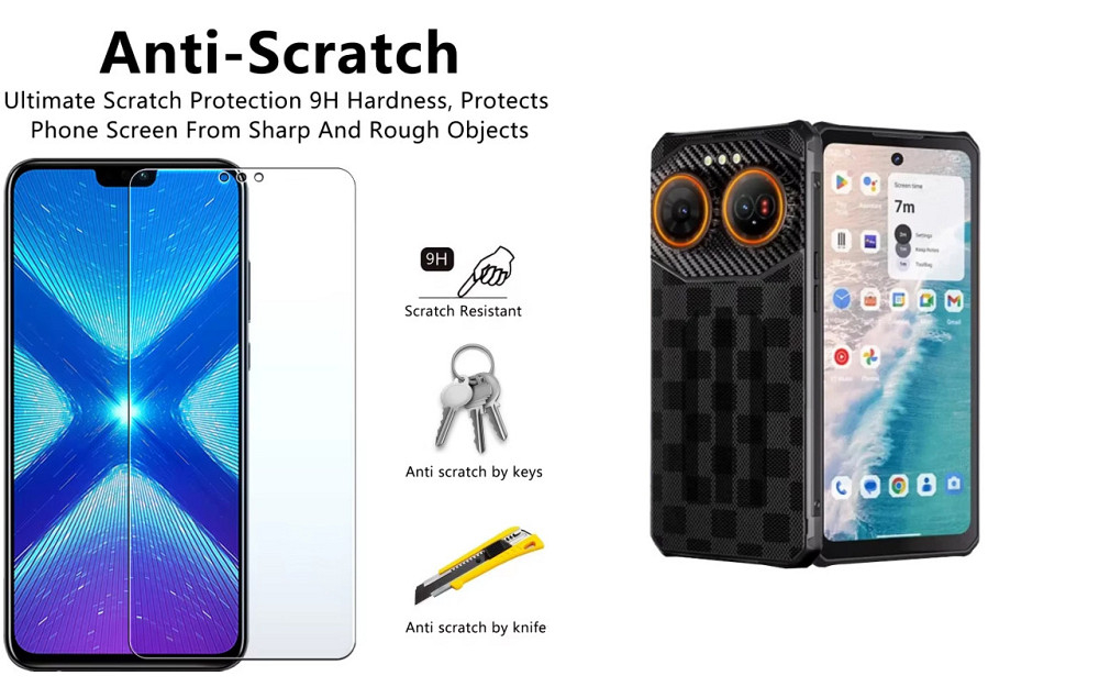 Защитное стекло NeoGlass для Oukitel IIIF150 Air3 – ультрапрозрачное и устойчивое Киев - изображение 1