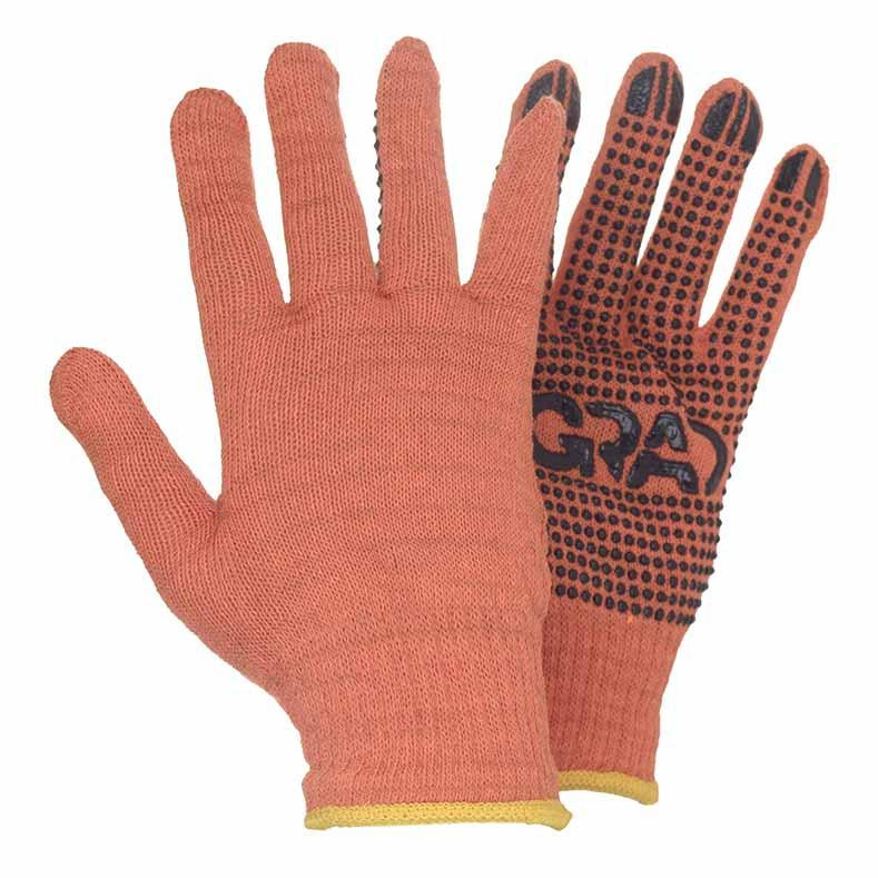 Трикотажные перчатки с ПВХ точкой р10 Лайт (оранжевые) КРАТНО 12 парам GRAD (9442775) Ровно - изображение 4
