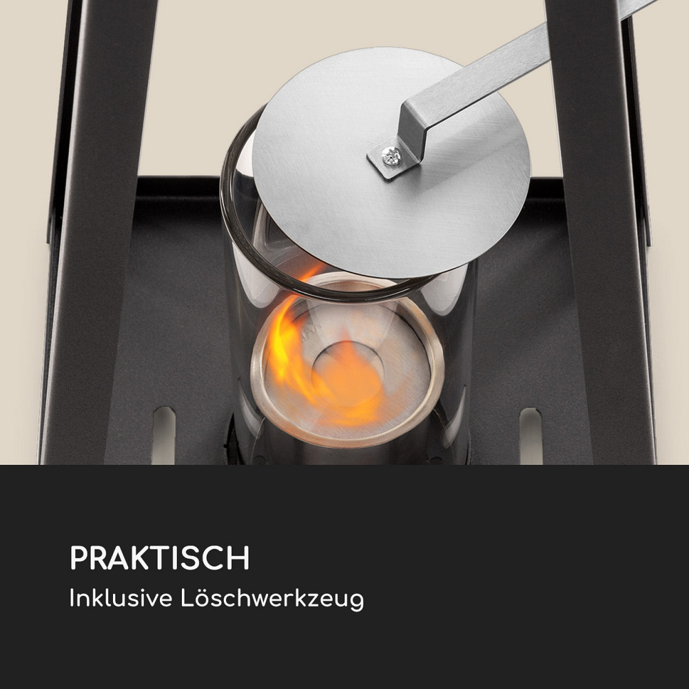 Еталоловий ліхтар Fiamme Triangolo, 2 пальники з неіржавкої сталі, 0,3 літра, час горіння 4 години, чорний Рівне - фото 7