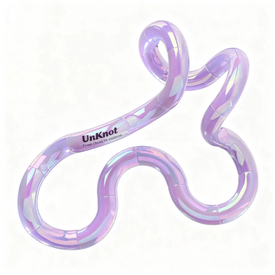 Антистресс-игрушка UnKnot гибкая Лавандовый Винница