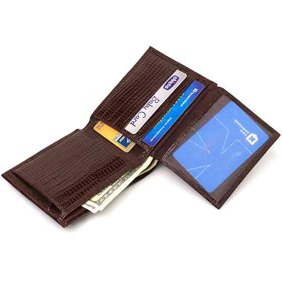 Интересное мужское портмоне из натуральной фактурной кожи CANPELLINI 21785 Коричневое Киев