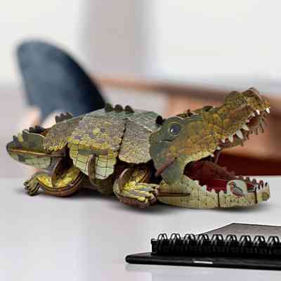 Пазл Cubic Fun тривимірний Дикі тварини Крокодил (DS1182h) Вінниця