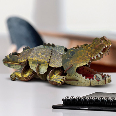 Пазл Cubic Fun трехмерный Дикие животные Крокодил (DS1182h) Винница - изображение 2