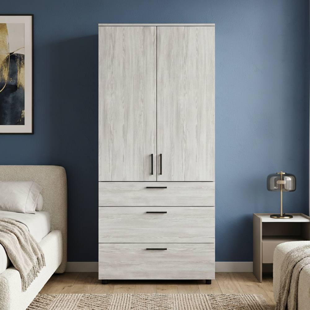 Шафа для одягу Doros Торн Сосна Натті 2 ДСП/3Ш (штанга) 90х51.6х200 (DRS-012076) Львів - фото 1