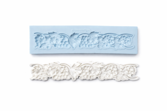 Молд силіконовий Виноград 135 на 36 мм сірий Київ