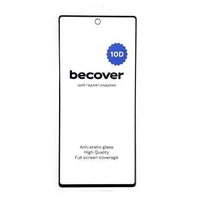 Стекло защитное BeCover Google Pixel 6A 10D Black (711488) Винница