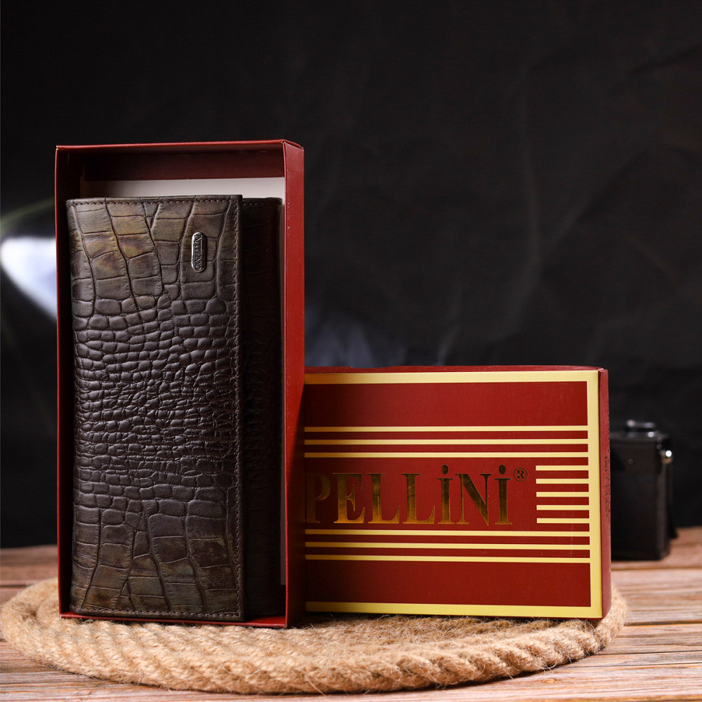 Интересный женский кошелек с монетницей из натуральной фактурной кожи CANPELLINI 21530 Разноцветный Киев - изображение 10