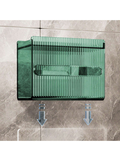 Держатель для салфеток, акриловый диспенсер для бумажных полотенец, 17.5x9x13.5см, зеленый цвет Каменец-Подольский - изображение 4