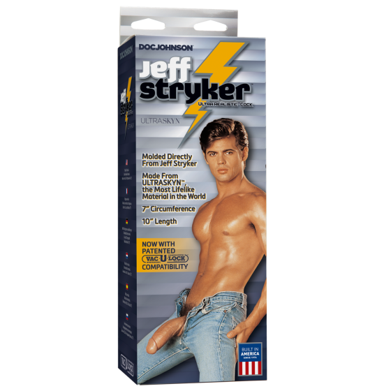 Фалоімітатор Doc Johnson Jeff Stryker White - ULTRASKYN, діаметр 5,4 см, Vac-U-Lock Sex Aura Київ