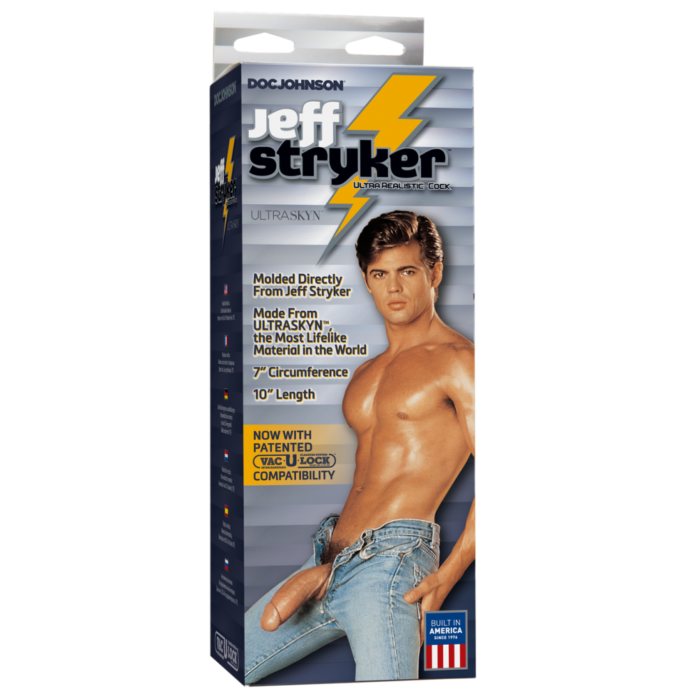 Фалоімітатор Doc Johnson Jeff Stryker White - ULTRASKYN, діаметр 5,4 см, Vac-U-Lock Sex Aura Київ - фото 3