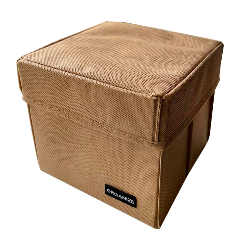 Органайзер коробка для дрібниць XS з кришкою 17х17х16 см (Бежевий) Суми - фото 7