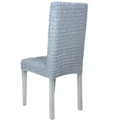 Комплект чехлов на стулья без оборки 6 штук (серый) Коломыя