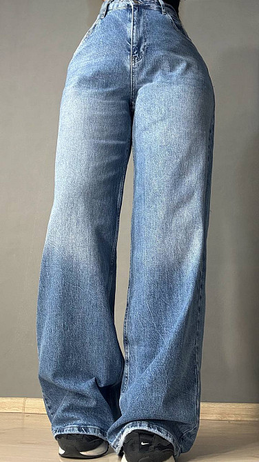 Джинси жіночі Mikaletta 13479 BTL Wide Leg Palazzo широкі сині, синій, З6, 36, 98 см, 121 см Київ - фото 9