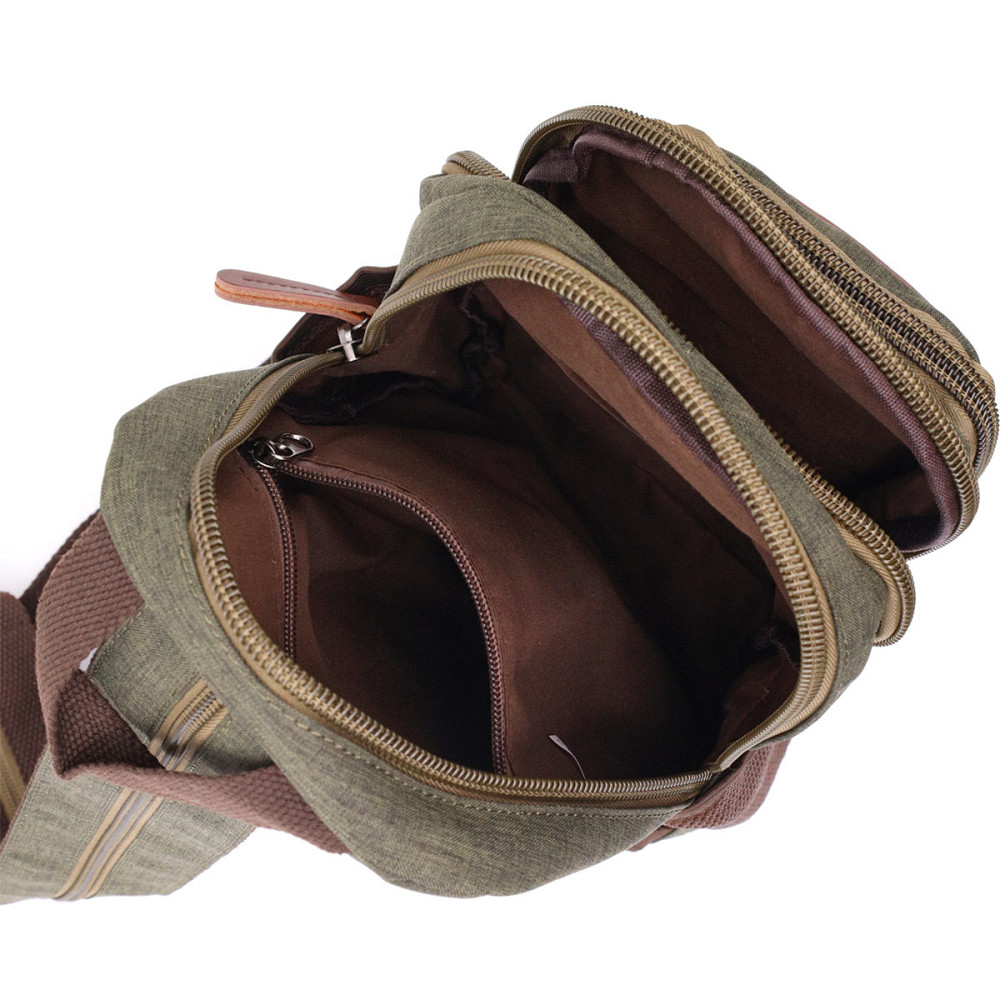 Практичний рюкзак з поліестру з великою кількістю кишень Vintage 22145 Оливковий Київ - фото 6