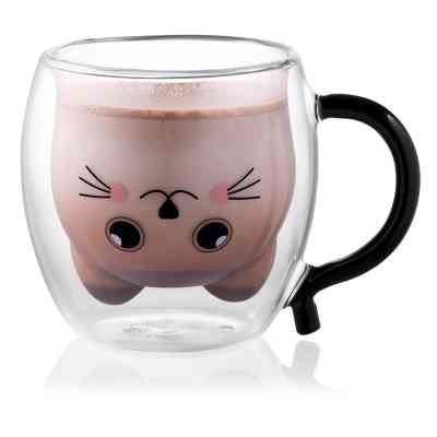 Набір чашок Ardesto Animals BAR 250 мл 2 шт прозорий (AR2625BAR) Вінниця