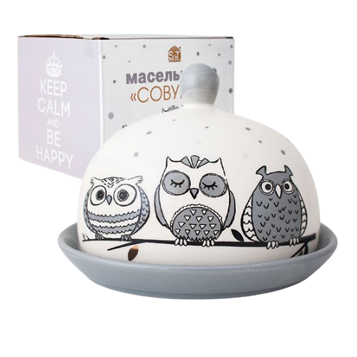 Маслянка Совушки 20см*13см/h10,4см 3340-18 S&T Житомир - изображение 2