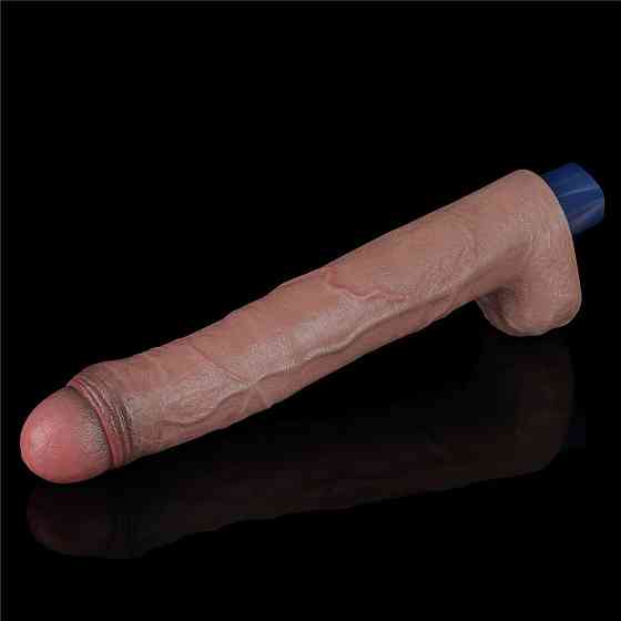 Вiбратор 10.5 REAL SOFTEE VIBRATING DILDO Sex Aura Київ
