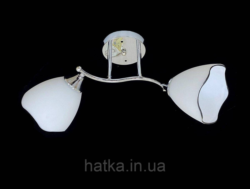 Люстра потолочная на 2 плафона 9823E/2 Хром Киев - изображение 1
