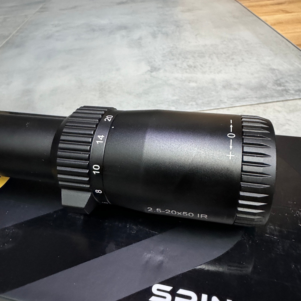 Оптический прицел Spina Optics SCOL-7, 2.5-20x50 SF IR, с креплением (кольца), подсветка Solmir Киев - изображение 6