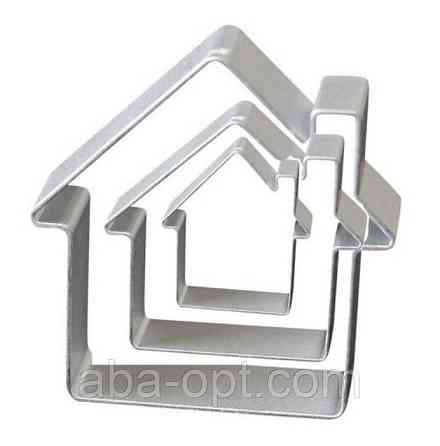 Набір вирубок з нержавіючої сталі Будиночок (3 шт) Одеса