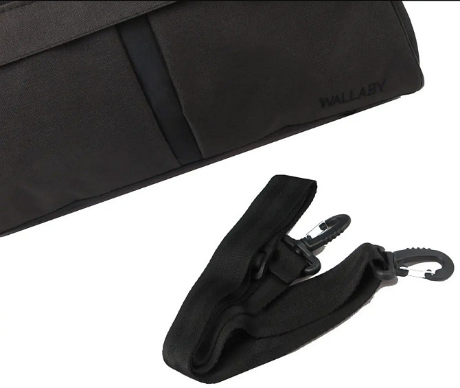 Сумка дорожня Wallaby 213 25х43 чорна S213005 Київ - фото 7