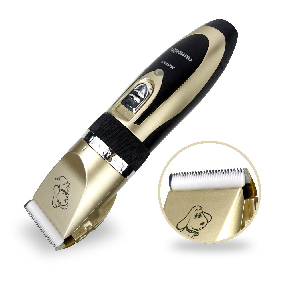 Бездротова машинка для стрижки тварин BaoRun P2 золотиста Винница - изображение 2