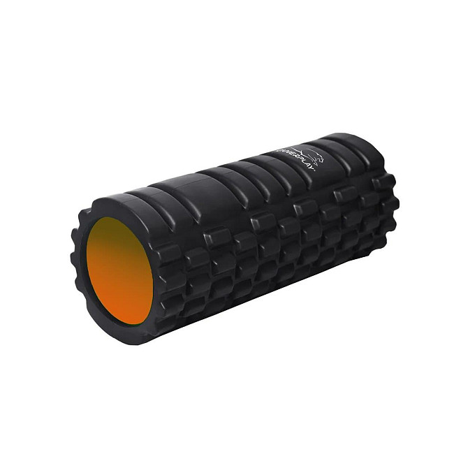 Масажний ролик (роллер) PowerPlay 4025 Massage Roller Чорно-помаранчевий (33x14см.) Каменское - изображение 2