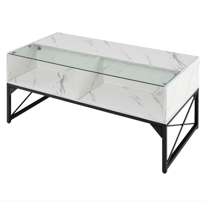 Журнальный столик Moderne кофейный маленький современный с подсветкой в гостиную спальню комнату Киев - изображение 3