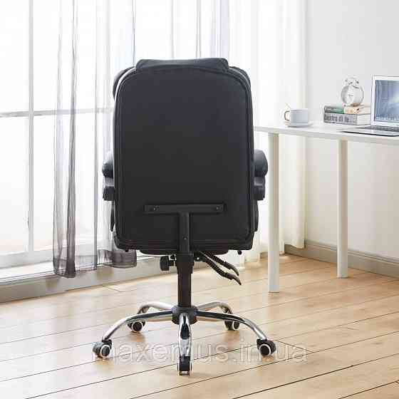 Офисное кресло с подставкой для ног Bonro BN-6071 кресло для офиса и персонала компьютерное Черный Мостиска