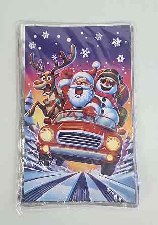 Упаковка новогодняя для конфет и подарков (25*40) №46 Авто Санта (100 шт) Харьков