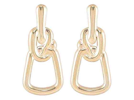 Серьги Stainless Steel 14K пусеты «Декоративный узор» (254112) ТМ XUPING Киев