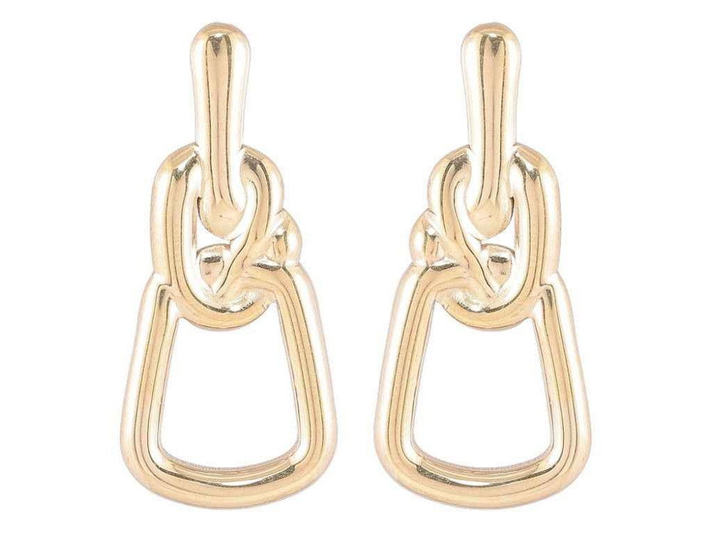 Сережки Stainless Steel 14K пусети «Декоративний візерунок» (254112) ТМ XUPING Київ - фото 1
