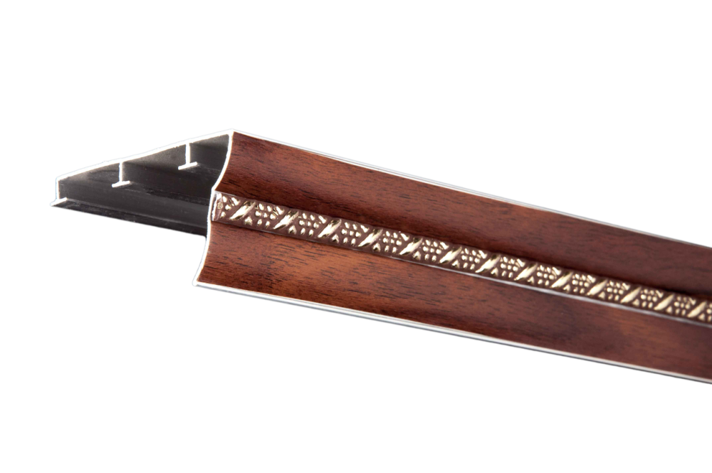 Алюминиевый карниз тройной БР-03 Орех Бровары - изображение 10