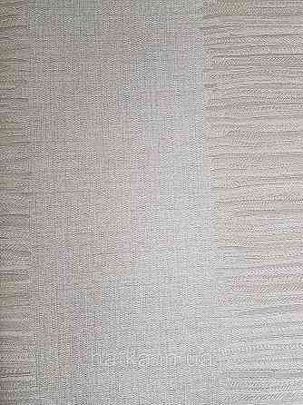 Шпалери метрові вінілові на флізелін Grandeco Poem смуги широкі структурні сірі сріблясті Київ