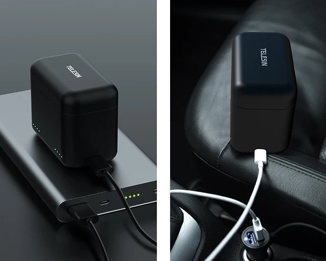 Зарядка Insta360 X3 два слоти закрита Telesin S0-BCG-03-TIS Київ - фото 3