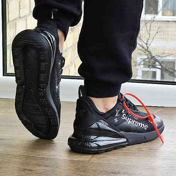 Кроссовки Nike 270 Мужские Черные Найк с Амортизацией Тканевые (размеры: 41,42,43,44,45) - 110 Днепр