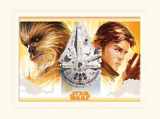 Постер в раме 30х40см Solo: A Star Wars Story (Falcon Legacy) 30х40 см Ровно