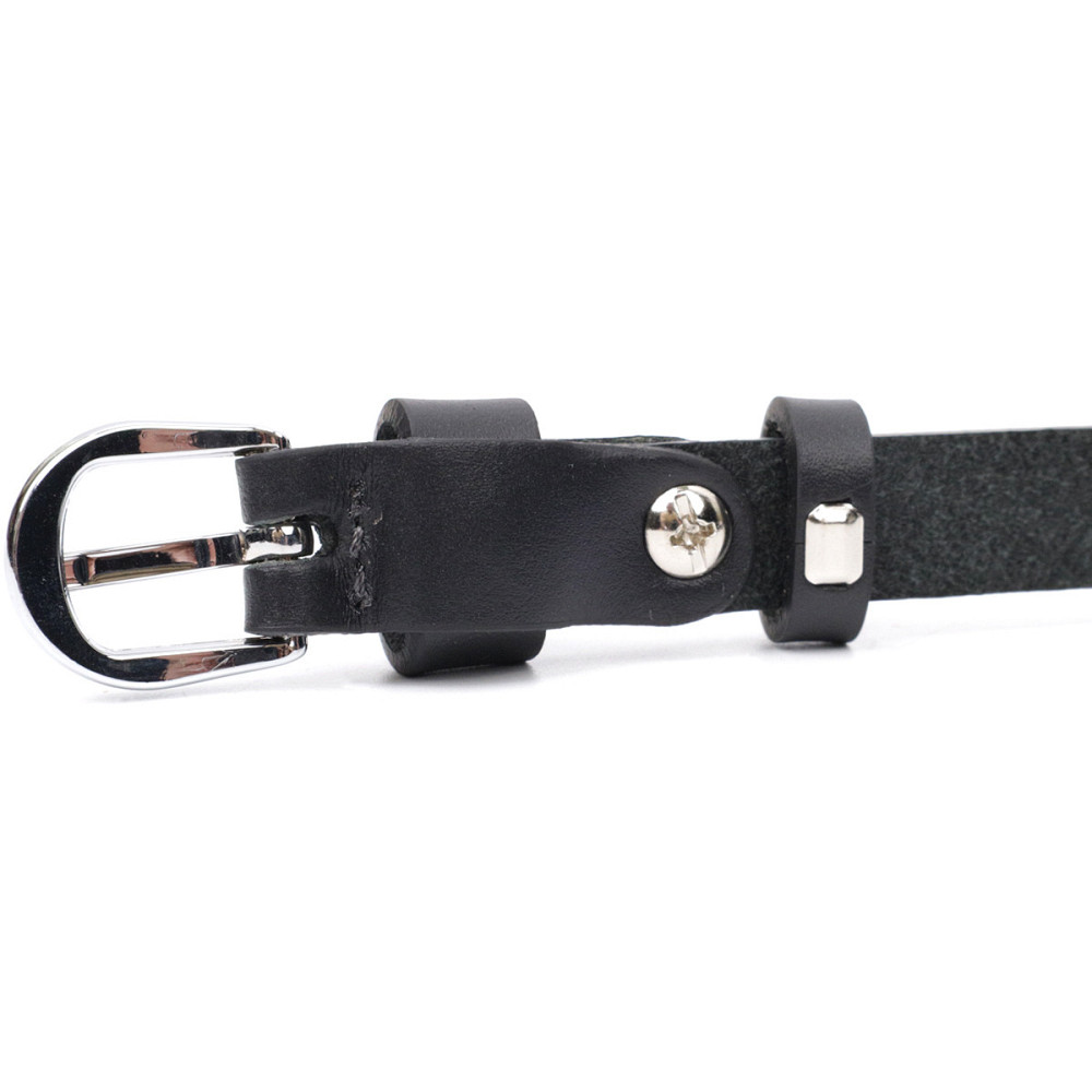 Незрівнянний жіночий ремінь з натуральної шкіри Чорний (GRANDE PELLE) Київ - фото 6