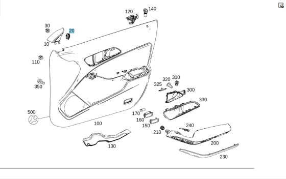 Mercedes-Benz  A2468200302 Високочастотний динамік CLA Shooting Brake X117 CLA C117 B-class W246 Одеса