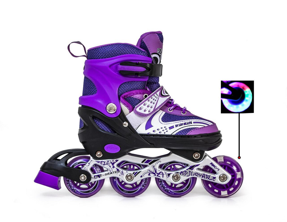 Розсувні ролики Star Happy "Purple". Розмір 38-41 Одеса - фото 2