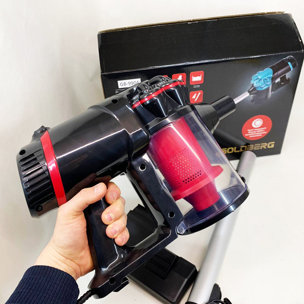Пилосос без мішка для збору вертикальний пилосос GOLDBERG Переносний вертикальний для дому PY-48 Івано-Франківськ - фото 3