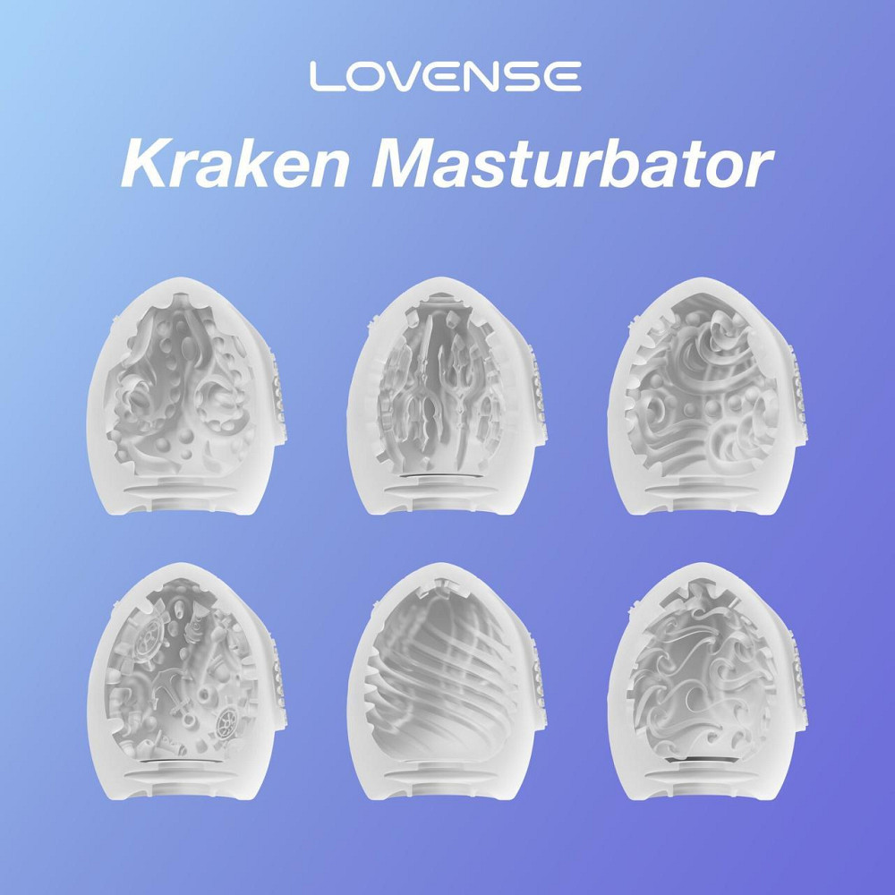 Набір мастурбаторів-яєць Lovense Kraken masturbator egg box, 6 штук, різна текстура Sex Aura Київ - фото 5