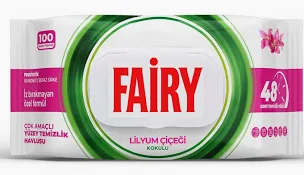 Вологі серветки для прибирання Fairy Lilyum Ciciegi лілія, 100 шт Київ - фото 1