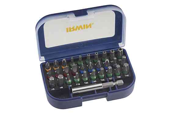 Набір біт Mix 25 мм у пластиковому кейсі з тримачем 31 шт, Irwin Одесса