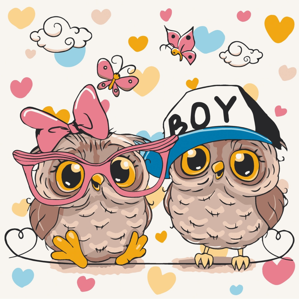 Розпис на полотні  "Пара радять"  Art Craft 15559-AC 30х30 см Вінниця - фото 1